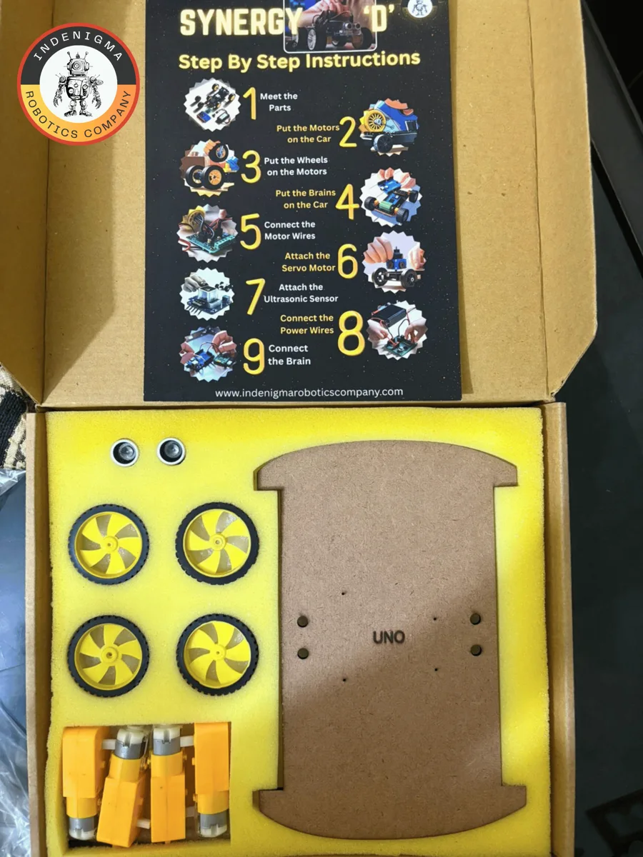 Open Synergy D kit with chassis, wheels, motors and project instructions